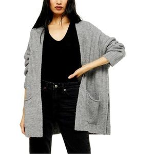 TOPSHOP gray cardigan